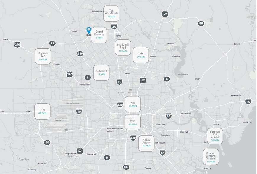 0 Stuebner Airline Rd, Tomball, TX à vendre - Carte – Image 3 sur 4