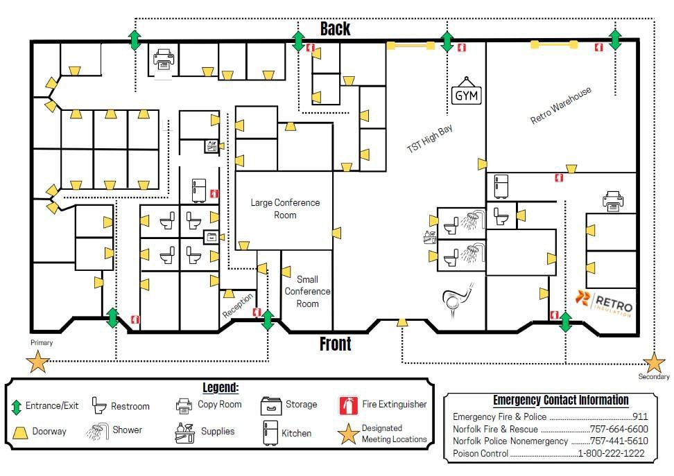 7440 Central Business Park Dr, Norfolk, VA à louer Plan d’étage– Image 1 sur 6