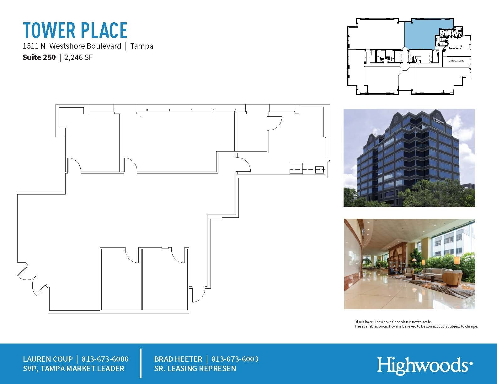 1511 N Westshore Blvd, Tampa, FL à louer Plan d’étage– Image 1 sur 2