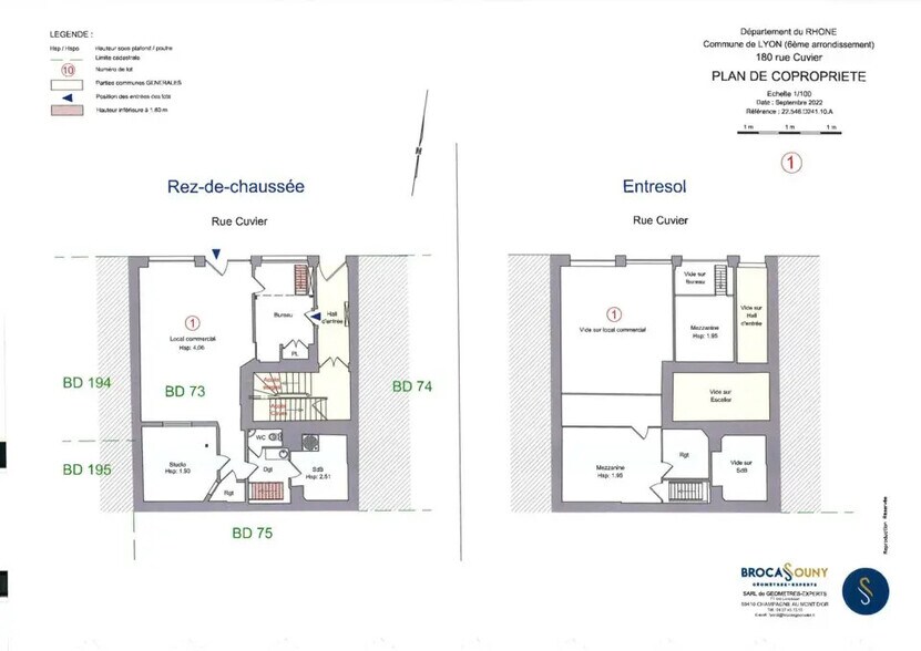 Local commercial dans Lyon à vendre - Plan d’étage – Image 2 sur 3