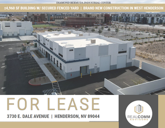 Plus de détails pour 3730 E Dale Ave, Henderson, NV - Industriel/Logistique à louer