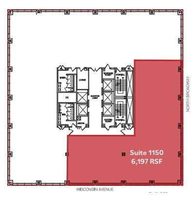 250 E Wisconsin Ave, Milwaukee, WI à louer Plan d’étage– Image 1 sur 1