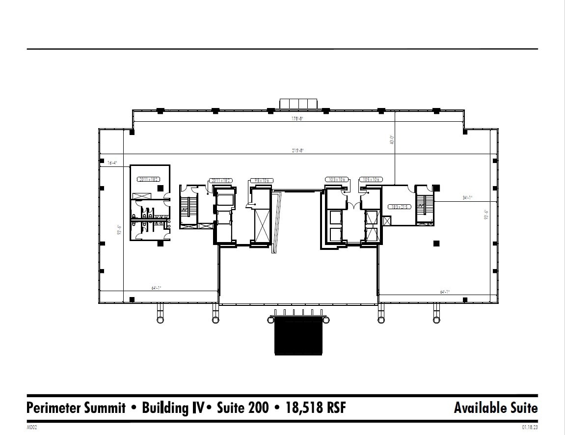 1001 Summit Blvd, Atlanta, GA à louer Plan d’étage– Image 1 sur 1