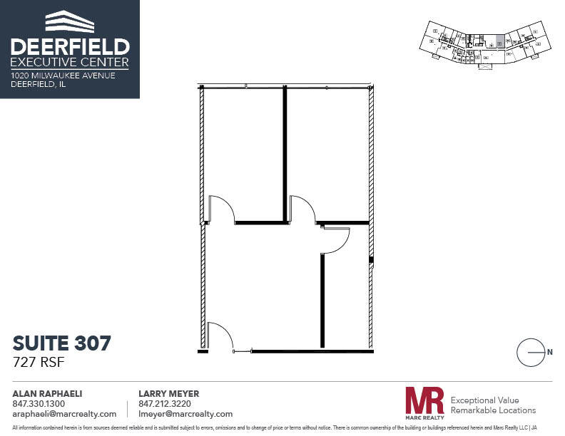 1020 Milwaukee Ave, Deerfield, IL à louer Plan d’étage– Image 1 sur 4