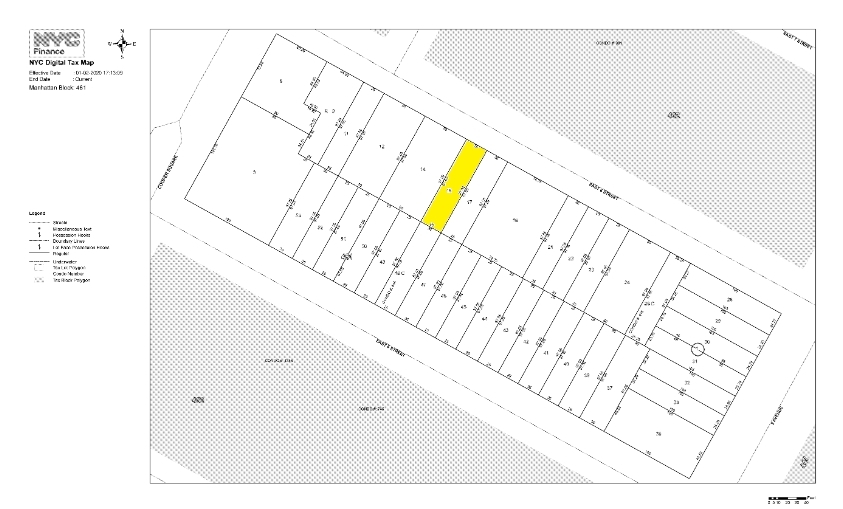 216 E 6th St, New York, NY à louer - Plan cadastral – Image 3 sur 3