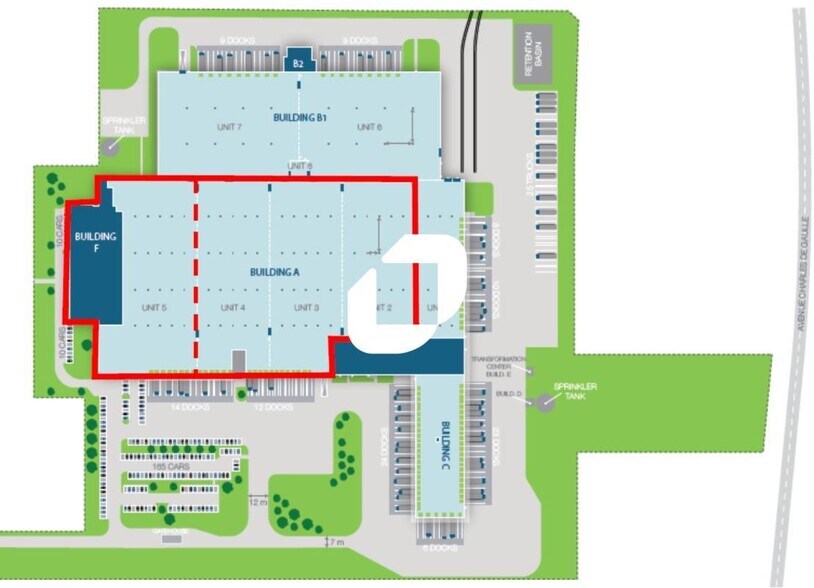 Industriel/Logistique dans Ormes à louer - Plan de site – Image 3 sur 3