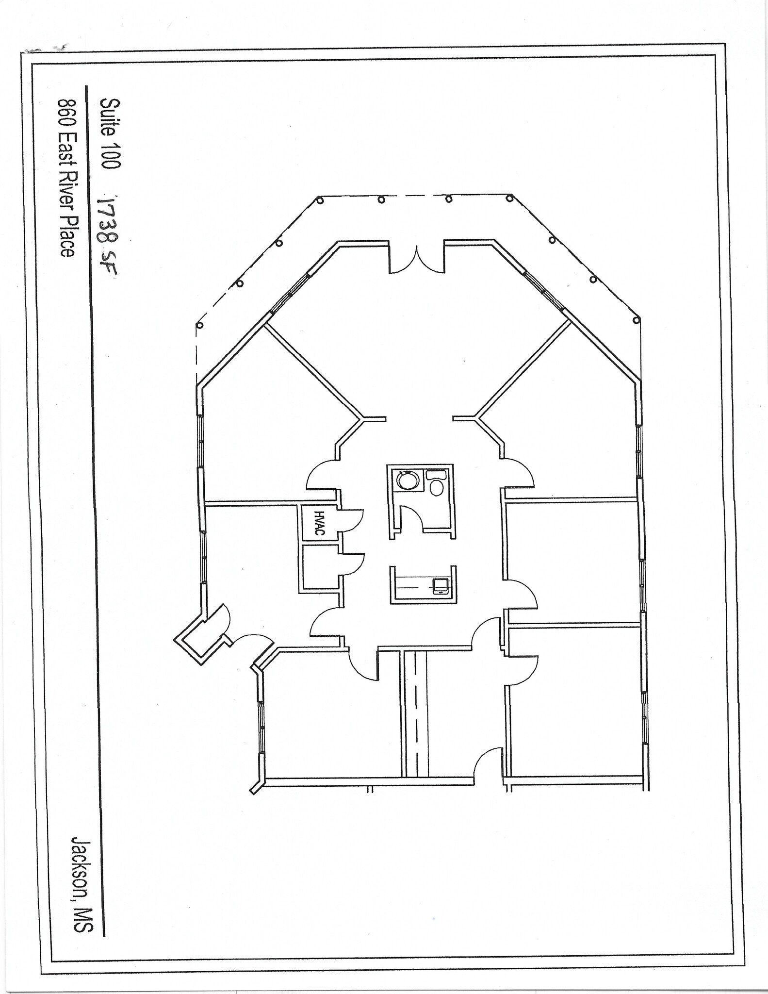 860 E River Pl, Jackson, MS à louer Plan d’étage– Image 1 sur 1