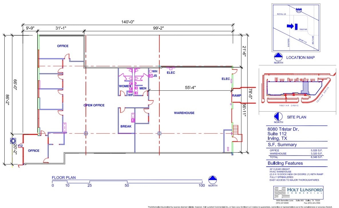 8080 Tristar Dr, Irving, TX à louer Plan d’étage– Image 1 sur 1