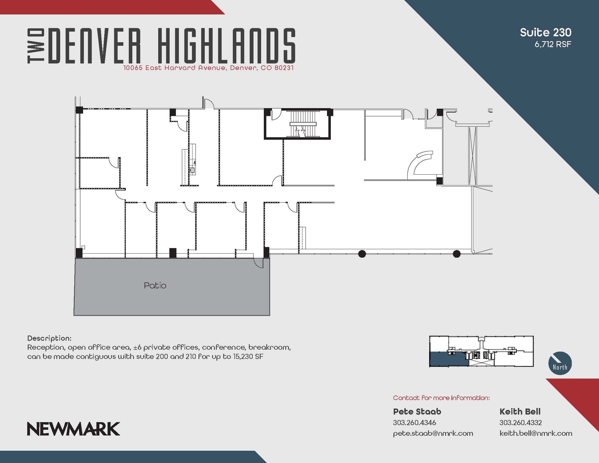 10375 E Harvard Ave, Denver, CO à louer Plan d’étage– Image 1 sur 1