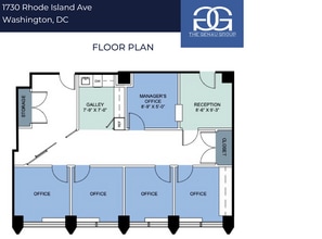 1730 Rhode Island Ave NW, Washington, DC à louer Plan d’étage– Image 1 sur 5