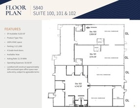 5860 El Camino Real, Carlsbad, CA à louer Plan d’étage– Image 2 sur 2