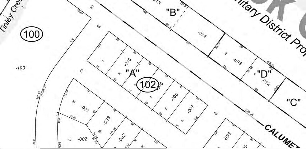 12730 Cal Sag Rd, Crestwood, IL à vendre - Plan cadastral – Image 3 sur 3