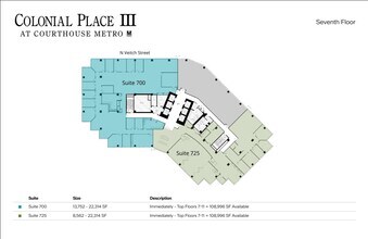 2111 Wilson Blvd, Arlington, VA à louer Plan d’étage– Image 1 sur 1