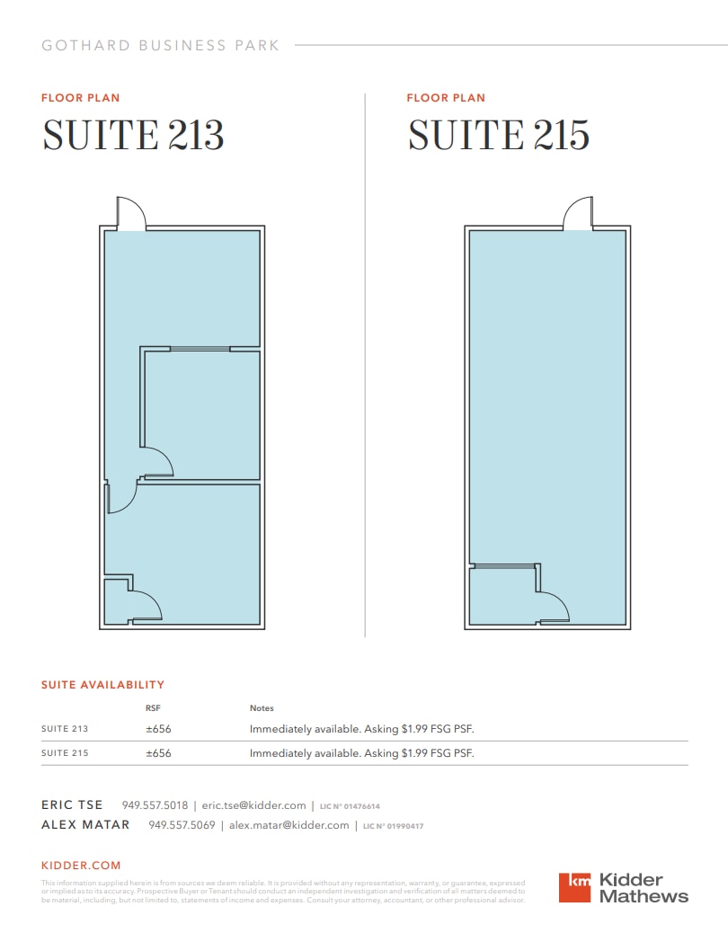 16742 Gothard St, Huntington Beach, CA à louer Plan d’étage– Image 1 sur 1