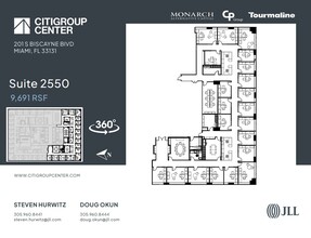 201 S Biscayne Blvd, Miami, FL à louer Plan d’étage– Image 1 sur 1