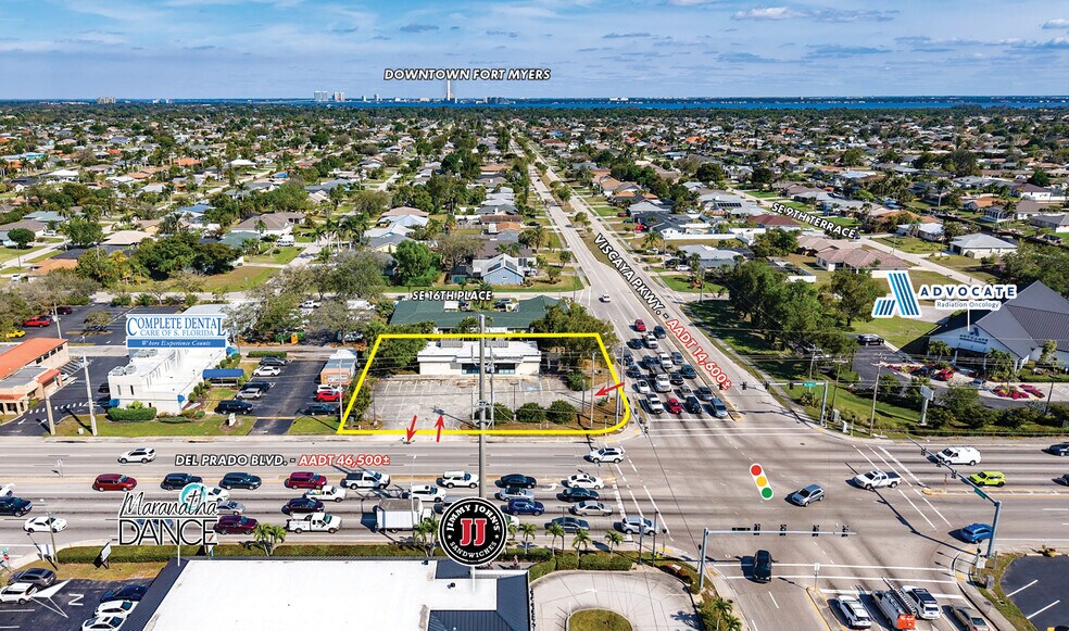 825 Del Prado Blvd S, Cape Coral, FL à vendre - Aérien – Image 3 sur 7