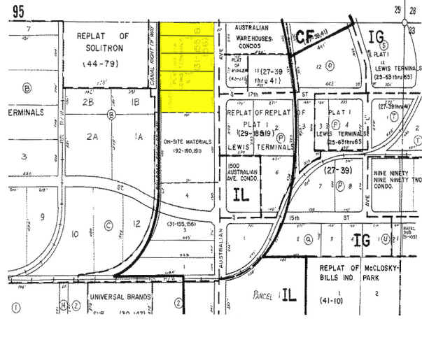 1701 Australian Ave, Riviera Beach, FL à louer - Plan cadastral – Image 2 sur 3