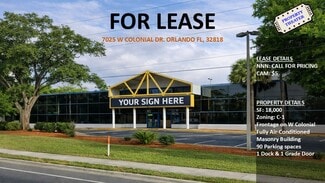 Plus de détails pour 7025 W Colonial Dr, Orlando, FL - Local commercial à louer