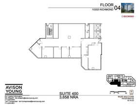 10333 Richmond Ave, Houston, TX à louer Plan d’étage– Image 1 sur 2