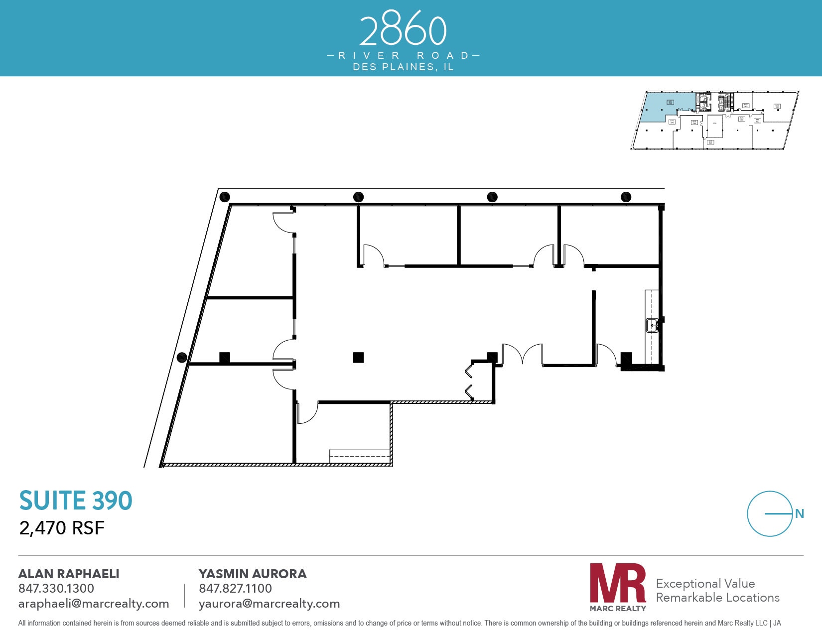 2860 S River Rd, Des Plaines, IL à louer Plan d’étage– Image 1 sur 1