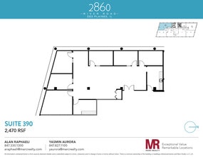 2860 S River Rd, Des Plaines, IL à louer Plan d’étage– Image 1 sur 1