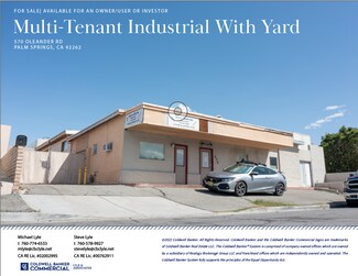 Plus de détails pour 570 Oleander Rd, Palm Springs, CA - Industriel/Logistique à vendre