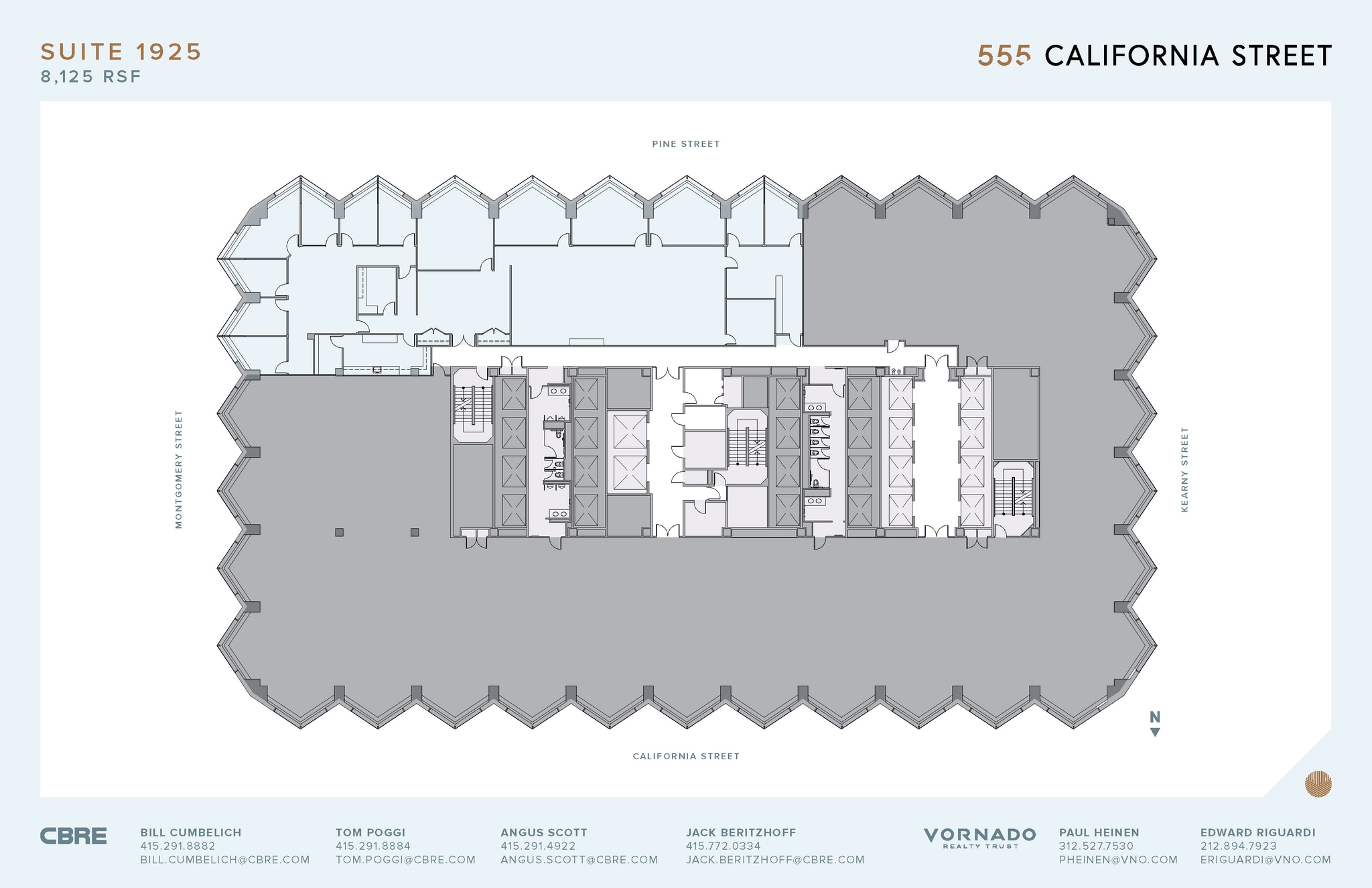 555 California St, San Francisco, CA à louer Plan d’étage– Image 1 sur 2