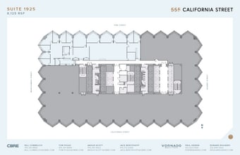 555 California St, San Francisco, CA à louer Plan d’étage– Image 1 sur 2