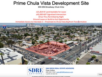 Plus de détails pour 694-696 Broadway, Chula Vista, CA - Terrain à louer