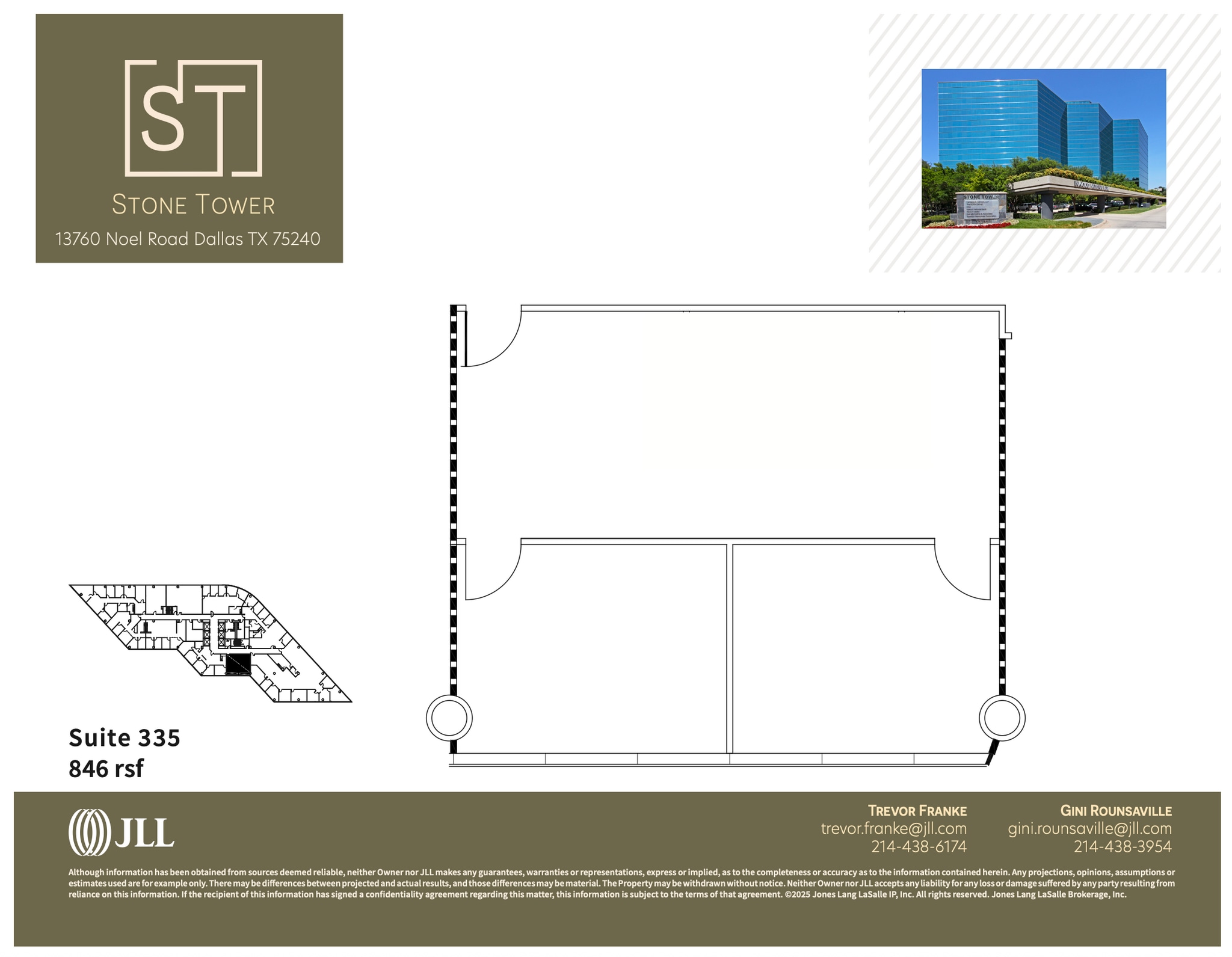 13760 Noel Rd, Dallas, TX à louer Plan d’étage– Image 1 sur 1