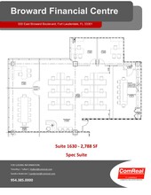 500 E Broward Blvd, Fort Lauderdale, FL à louer Plan d’étage– Image 1 sur 1