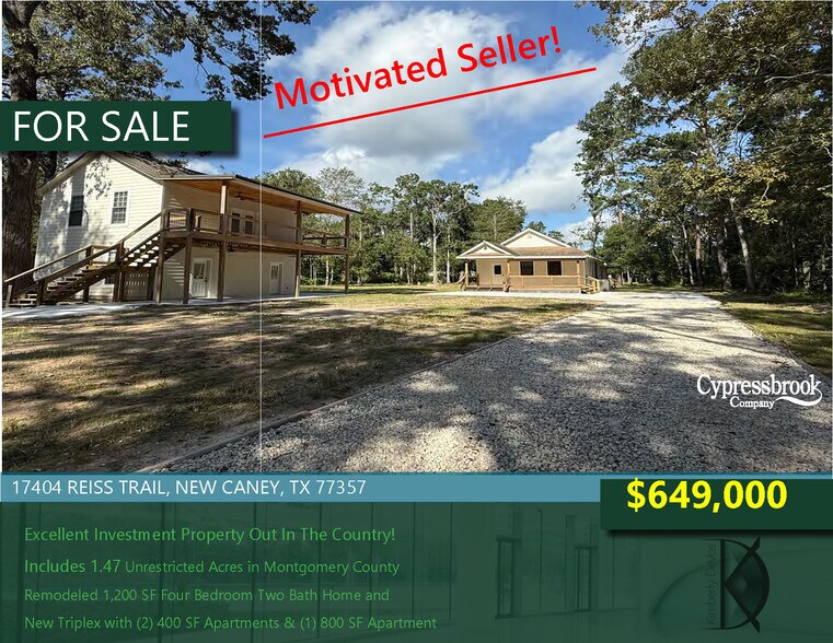 17404 Reiss Trl, New Caney, TX à vendre - Photo de l’immeuble – Image 1 sur 15