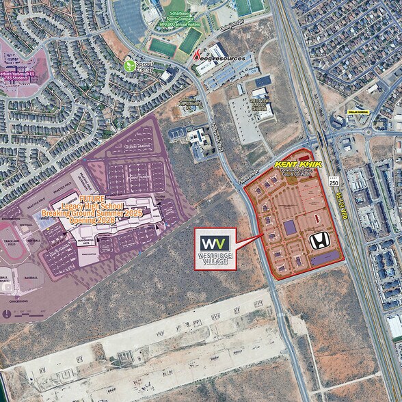 SWQ Loop 250 & Thomason Dr, Midland, TX à vendre - Aérien – Image 2 sur 4