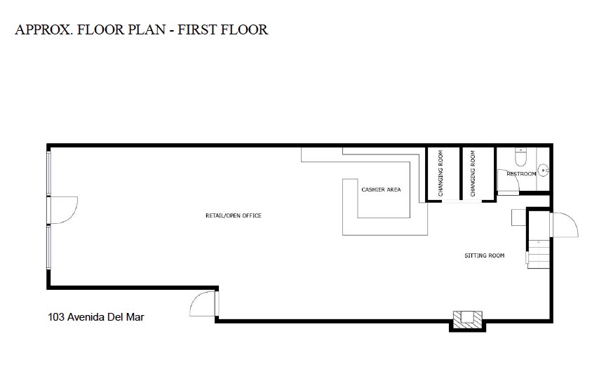 101-103 Avenida Del Mar, San Clemente, CA à vendre - Plan d’étage – Image 3 sur 4