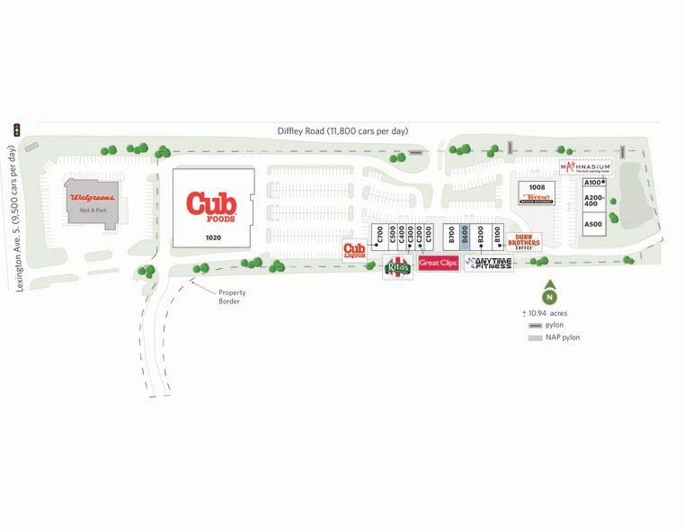 1020 Diffley Rd, Eagan, MN à louer - Plan de site – Image 3 sur 22
