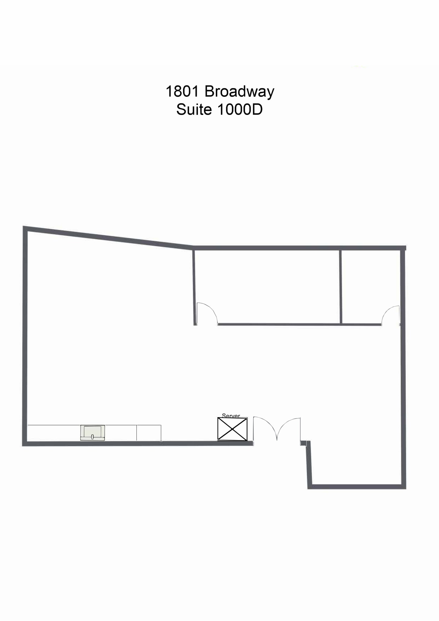 1801 Broadway, Denver, CO à louer Plan d’étage– Image 1 sur 1