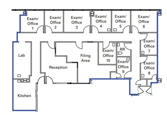 150 N Robertson Blvd, Beverly Hills, CA à louer Plan d’étage– Image 1 sur 1