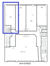 262 W 38th St, New York, NY à louer Plan d’étage– Image 2 sur 2