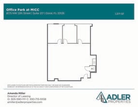 1200 NW 78th Ave, Doral, FL à louer Plan d’étage– Image 1 sur 1