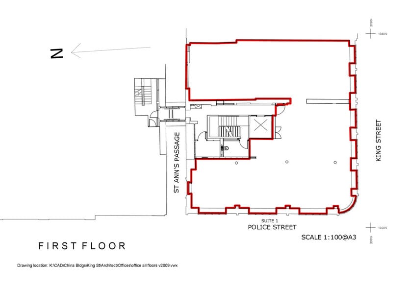 13-17 King St, Manchester à louer - Plan d’étage – Image 1 sur 2