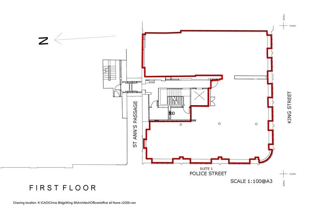 13-17 King St, Manchester à louer Plan d’étage– Image 1 sur 3