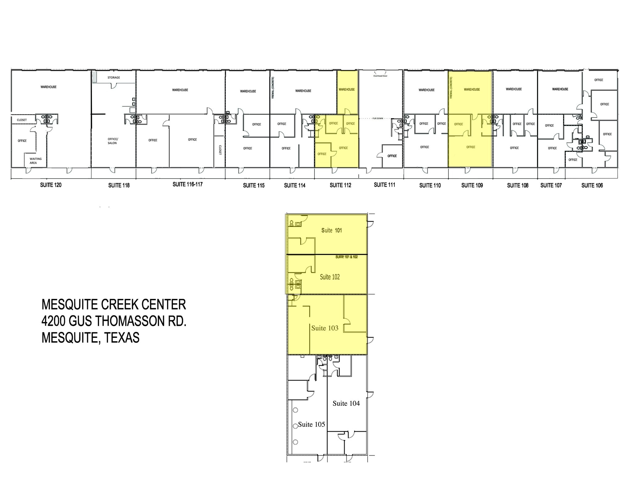 4200 Gus Thomasson Rd, Mesquite, TX à louer Plan de site– Image 1 sur 1