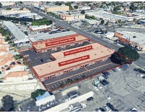 7401 Laurel Canyon Blvd, North Hollywood, CA - VUE AÉRIENNE  vue de carte