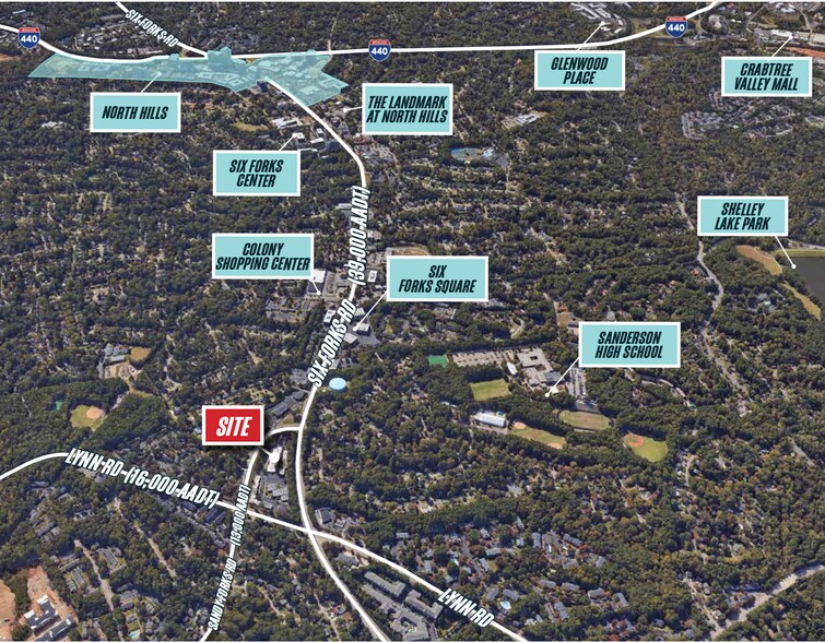 5910-6040 Six Forks rd, Raleigh, NC à louer - Photo de l’immeuble – Image 3 sur 12