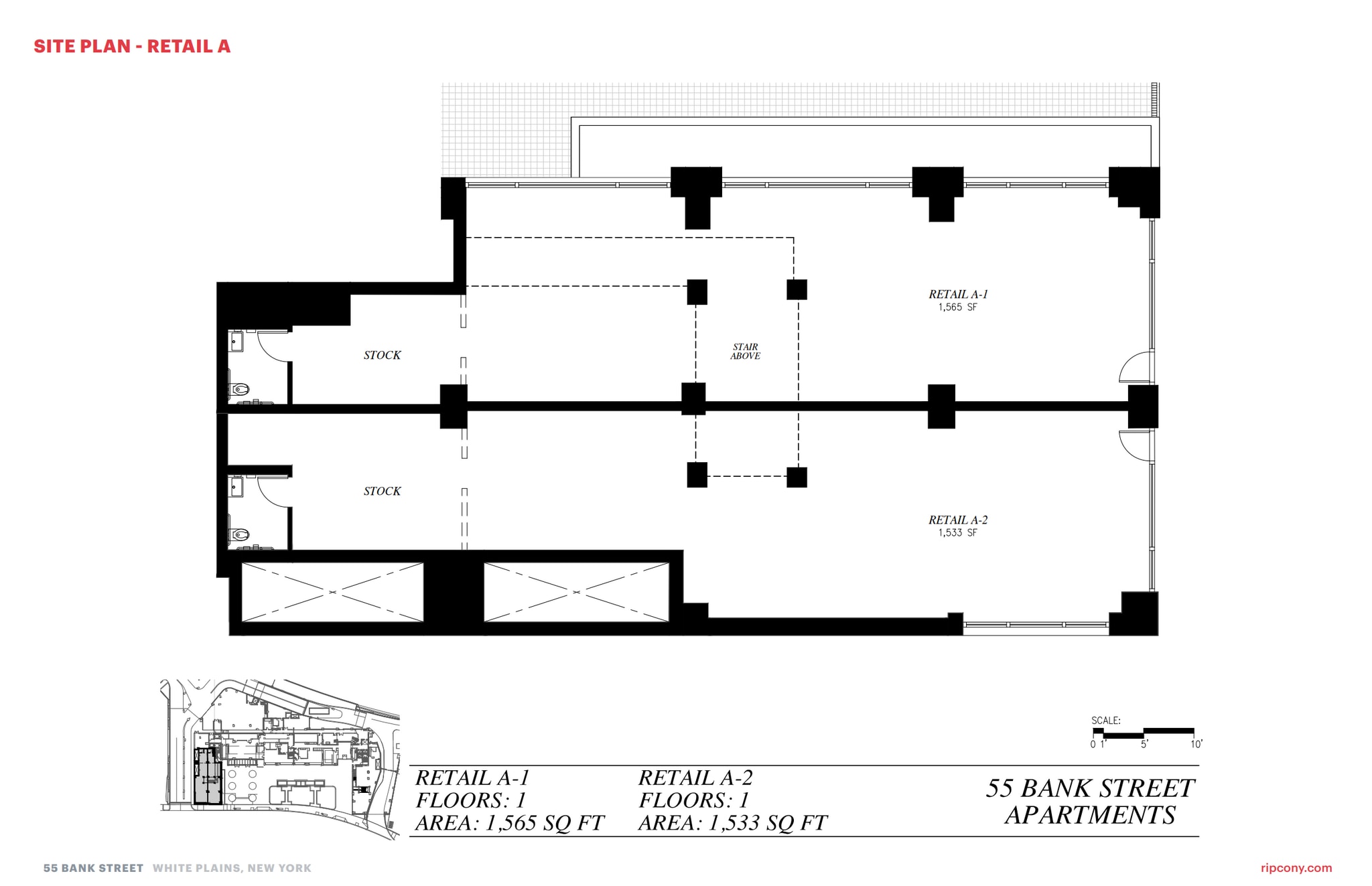 57 Bank St, White Plains, NY à louer Plan d’étage– Image 1 sur 1