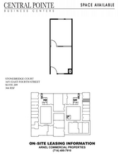 1651 E 4th St, Santa Ana, CA à louer Plan d’étage– Image 1 sur 1