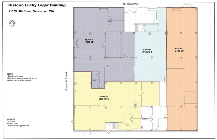 215 W 4th St, Vancouver, WA à louer - Plan d’étage – Image 3 sur 3
