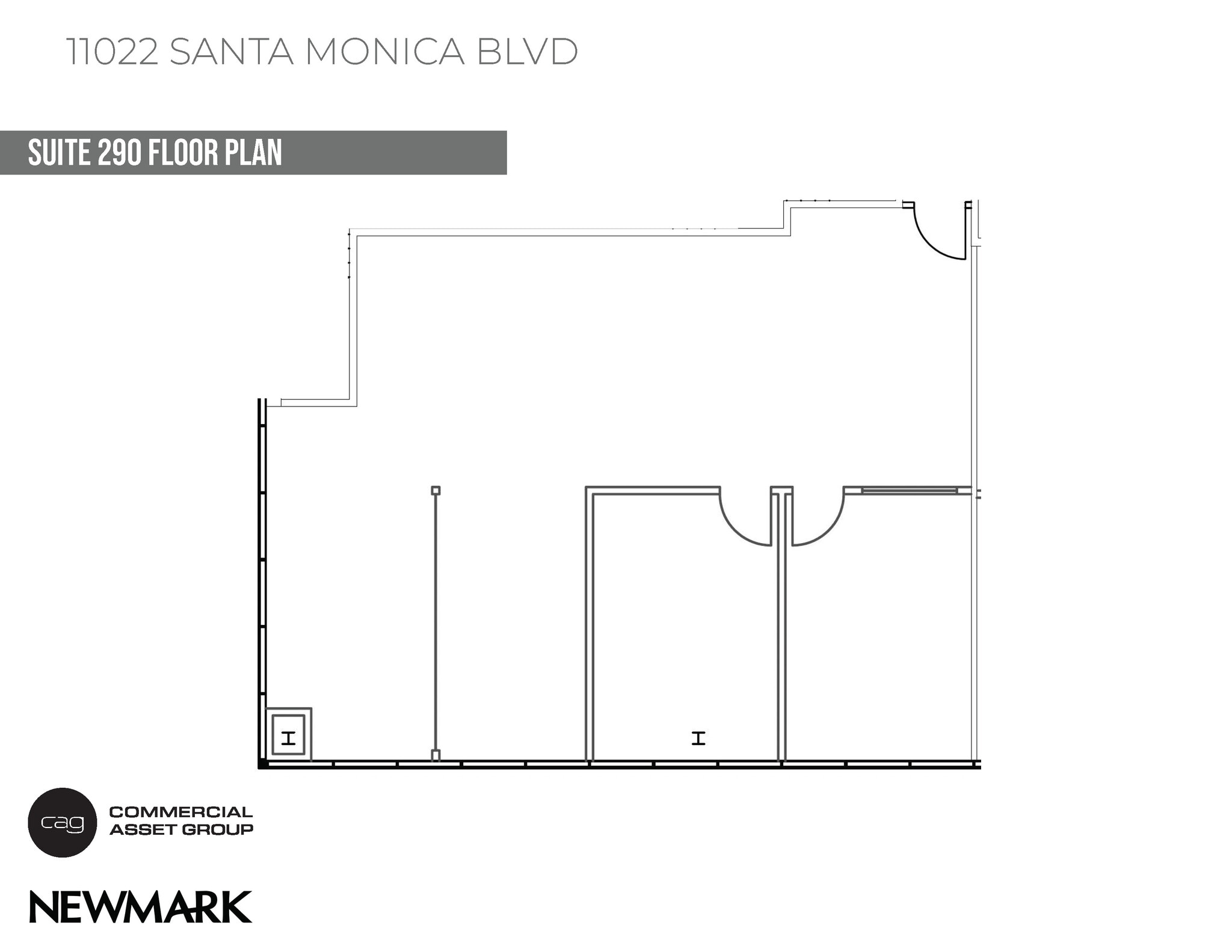 11022 Santa Monica Blvd, Los Angeles, CA à louer Plan d’étage– Image 1 sur 4