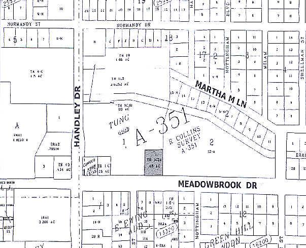 6705 Meadowbrook Dr, Fort Worth, TX à vendre - Plan cadastral – Image 2 sur 9