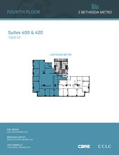 2 Bethesda Metro Ctr, Bethesda, MD à louer Plan d’étage– Image 1 sur 1